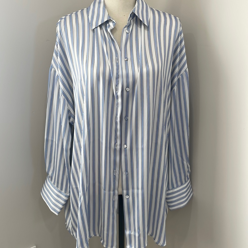 Zara Button up dress/shirt. Please note that it’s supposed to be loose.